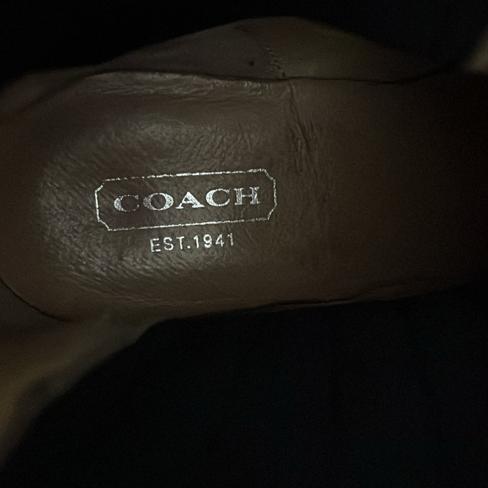 COACH Letty Leather Ankle Boots Booties size‎ 8 - Picture 3 of 5